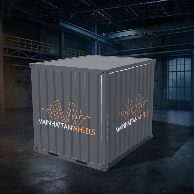 3D-Ansicht 10-Fuß-Entlackungscontainer