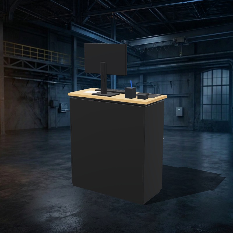 3D-Ansicht Felgen-Annahmestehtisch