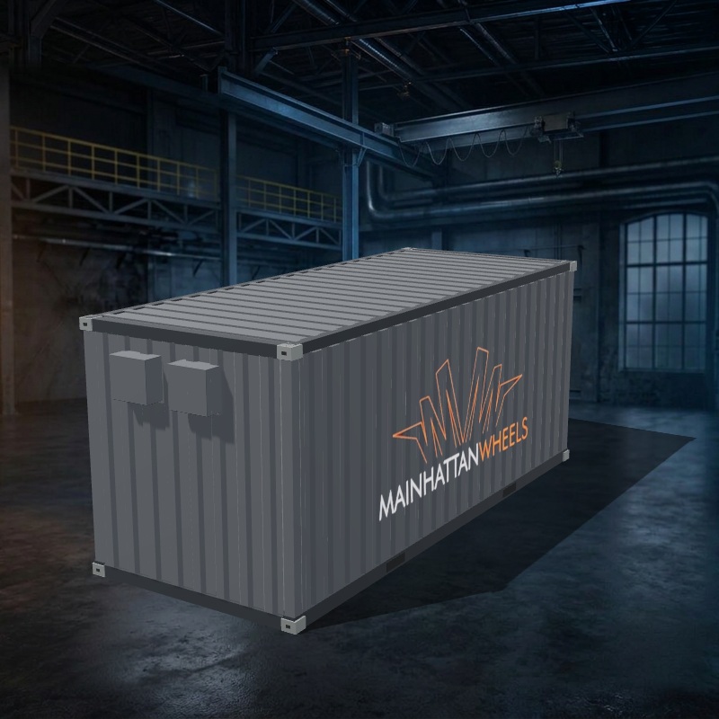 3D-Ansicht 20-Fuß-Entlackungscontainer