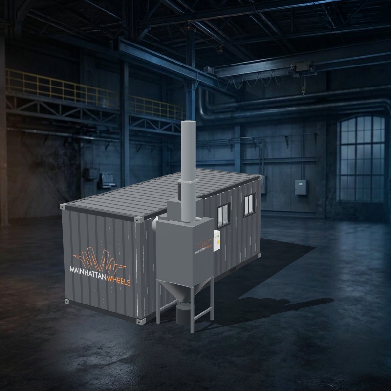 3D-Ansicht 20-Fuß-Vorbereitungscontainer